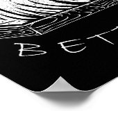 Nooit beter Skelet Grappig Schedel Lui Skelet Ha Poster (Hoek)