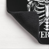 Nooit Beter Skelet Grappige Schedel Halloween Vrou Muismat (Hoek)