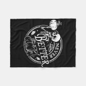 Nooit beter Skelet Halloween Funny Skull Pumpki Fleece Deken (Voorkant (Horizontaal))