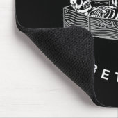 Nooit beter skelet in de huid in het café-haas muismat (Hoek)