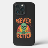 Nooit beter Skeleton Halloween Case-Mate iPhone Case (Achterkant)