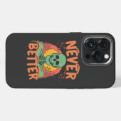 Nooit beter Skeleton Halloween iPhone Hoesje (Achterkant horizontaal)