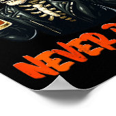 Nooit Beter Skeleton Rock Hand Halloween Kostuum Poster (Hoek)