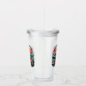 Nooit beter - Skeleton Surfing Sunset Wave Design Acryl Drinkbeker (Rechts)