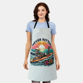 Nooit beter - Skeleton Surfing Sunset Wave Design Schort (Gedragen)