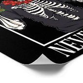 Nooit beter Skeleton Taco Halloween Party Poster (Hoek)