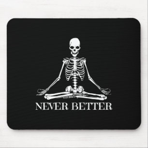 Nooit Beter Yoga Skelet Halloween Meditatie Sp Muismat