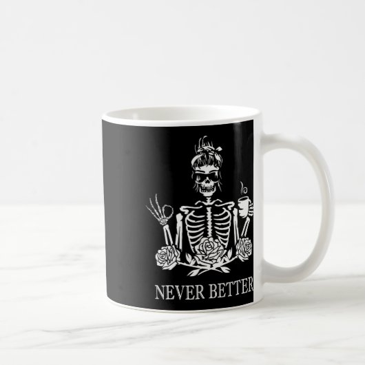 Nooit betere skeletvrouwen Drink koffievrede Koffiemok (Rechts)
