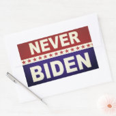 Nooit Biden Rechthoekige Sticker (Envelop)