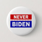 Nooit Biden Ronde Button 5,7 Cm (Voorkant)