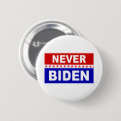 Nooit Biden Ronde Button 5,7 Cm (Voorkant /achterkant)