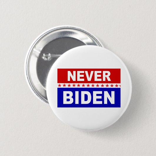 Nooit Biden Ronde Button 5,7 Cm (Voorkant /achterkant)