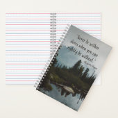 Nooit binnen de deuren wanneer je met recht bij ka notitieboek (Binnen)