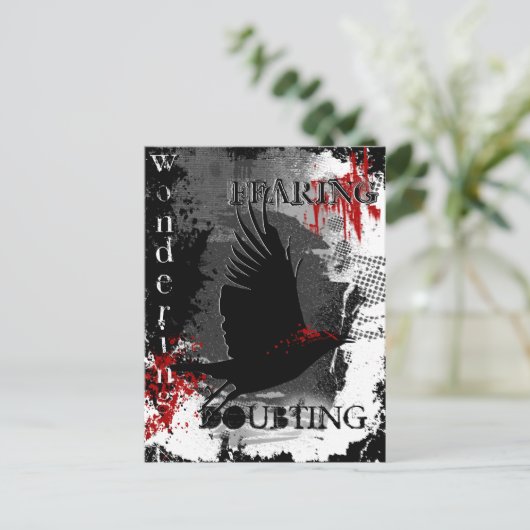 nooit briefkaart (Staand voorkant)