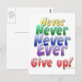 Nooit Briefkaart opgeven (Voorkant / Achterkant)