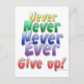 Nooit Briefkaart opgeven (Voorkant)