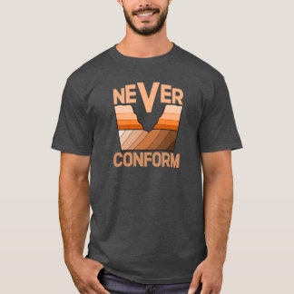 Nooit Conformeren - Hoekdiscordantie van geologen T-shirt