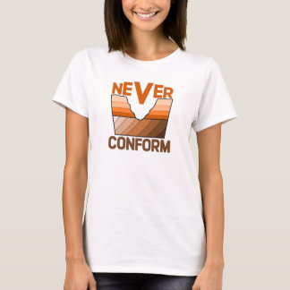 Nooit Conformeren - Hoekdiscordantie van geologen T-shirt