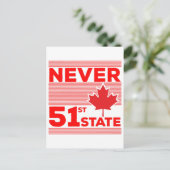 Nooit de 51ste staat briefkaart (Staand voorkant)
