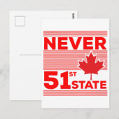 Nooit de 51ste staat briefkaart (Voorkant / Achterkant)