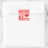 Nooit de 51ste staat vierkante sticker (Tas)
