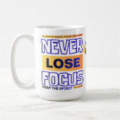 Nooit de Focus Verliezen Koffiemok (Links)