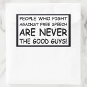 Nooit de goede jongens! rechthoekige sticker (Tas)