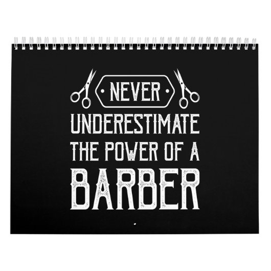 nooit de kracht van een barber onderschatten kalender (Hoes)