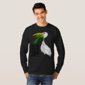 Nooit de premie voor ooiezen en kikkers opgeven t-shirt (Voorkant volledig)