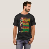 Nooit de zwarte geschiedenis van de zwarte Afrikaa T-shirt (Voorkant volledig)