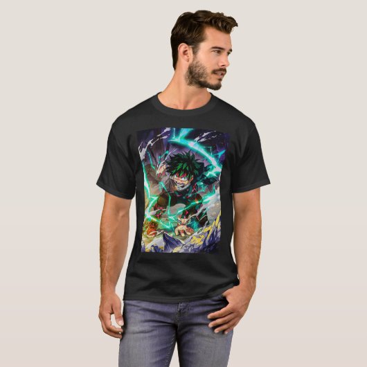 nooit deku bnha opgeven t-shirt (Voorkant volledig)