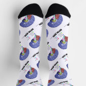 Nooit denken... Brain Anatomy Psyche Humor Sokken (Top)