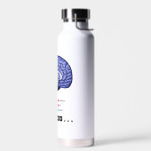 Nooit denken... Brain Anatomy Psyche Humor Waterfles (Links)