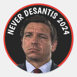 Nooit DeSantis 2024 Ronde Sticker