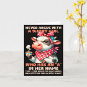 Nooit Discussiëren Met Een Kleine Meisjes Attitude Kaart (Gele Bloem)