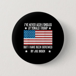 Nooit door Donald Trump in de war gebracht, maar g Ronde Button 5,7 Cm