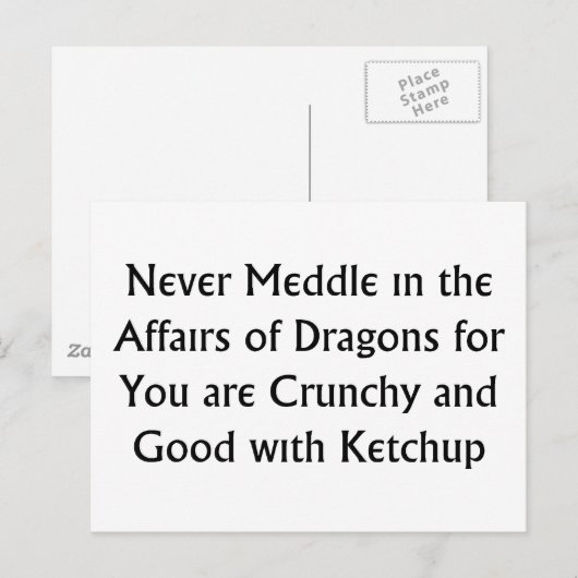 Nooit Dragons Briefkaart (Voorkant / Achterkant)