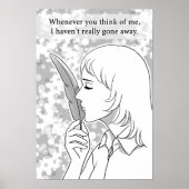 Nooit echt weg poster (Voorkant)