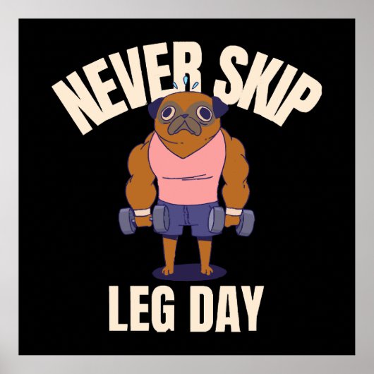 Nooit een been-dag overslaan poster (Voorkant)