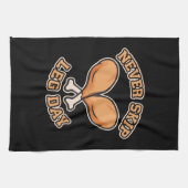 Nooit een Beendag overslaan - Chicken Drumstick - Theedoek (Horizontaal)