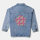 Nooit een bloementuin beloofd denim jacket (Achterkant)