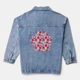 Nooit een bloementuin beloofd denim jacket