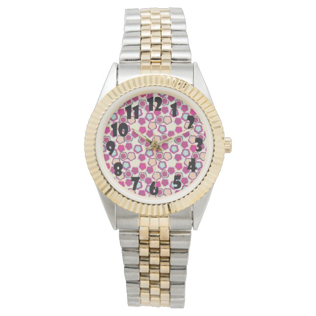 Nooit een bloementuin beloofd horloge (Voorkant)