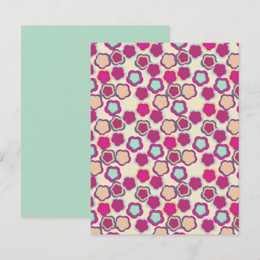 Nooit een bloementuin beloofd notitiekaartje (Voorkant / Achterkant)