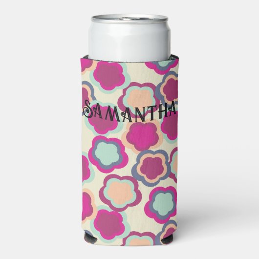 Nooit een bloementuin beloofd seltzer blikjeskoeler (Seltzer Voorkant)