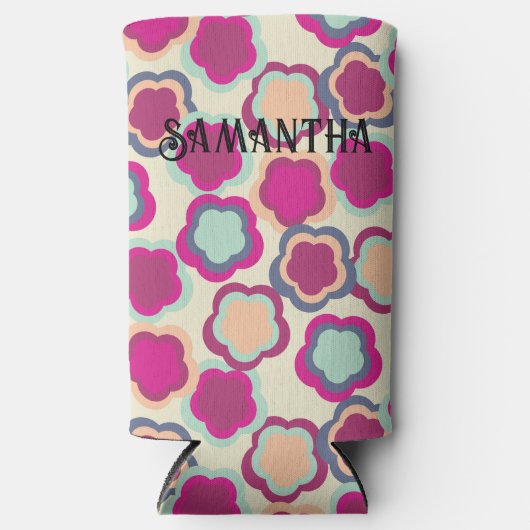 Nooit een bloementuin beloofd seltzer blikjeskoeler (Voorkant)