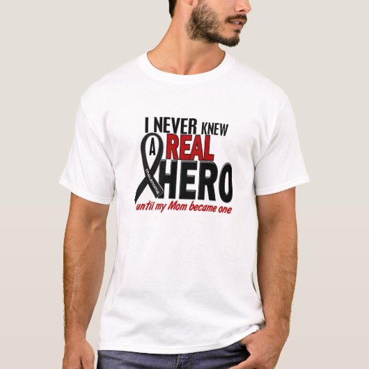 Nooit een echte Hero 2 gekend (Melanoom) T-shirt (Voorkant)