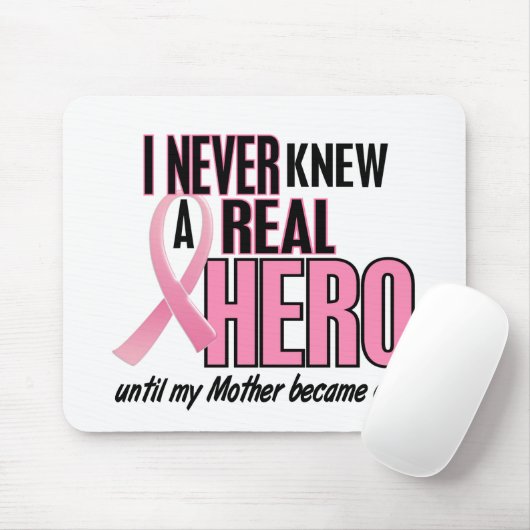 Nooit een echte Hero-MOEDER gekend (borstkanker) Muismat (Met muis)