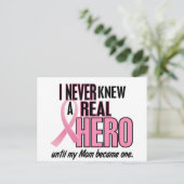 Nooit een echte Hero MOM (borstkanker) gekend Briefkaart (Staand voorkant)