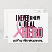 Nooit een echte Hero MOM (borstkanker) gekend Briefkaart (Voorkant / Achterkant)